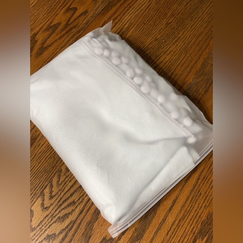 White curtain panel